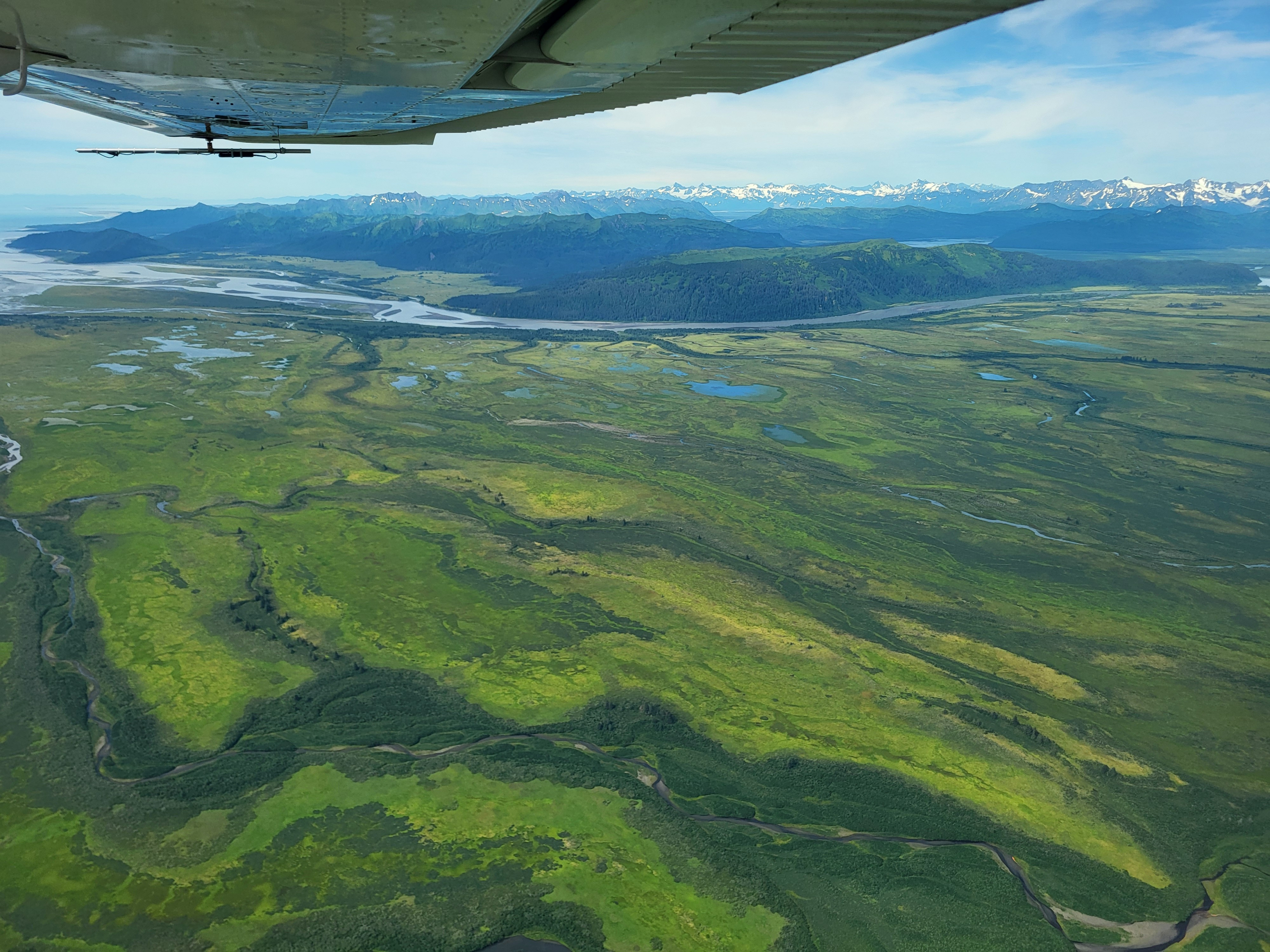 Auf dem Flug nach Kayak Island